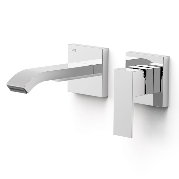 Monomando lavabo empotrado CUADRO-TRES cromo - 00630023 1