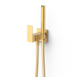Monomando empotrar para WC bidé CUADRO-TRES oro mate - 00612301OM