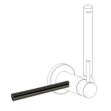 Accesorio porta toallas bidé WC negro metalizado - 03412401KM 1