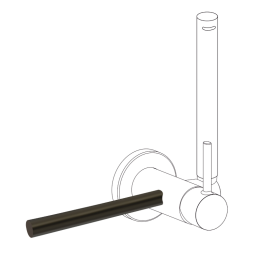 Accesorio porta toallas bidé WC negro bronce - 03412401KMB 1