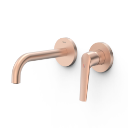 Monomando lavabo empotrado FUJI-TRES oro rosa mate - 2813002*OPM 1