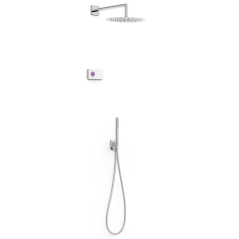 Kit termostático electrónico ducha empotrado 2-vías SHOWER TECHNOLOGY-TRES cromo - 09286558 - Tres