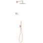 Kit termostático electrónico ducha empotrado 2-vías SHOWER TECHNOLOGY-TRES oro rosa mate - 09286558OPM