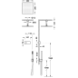 Kit termostático electrónico ducha empotrado 2-vías SHOWER TECHNOLOGY-TRES oro mate - 09286564OM
