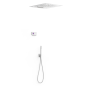 Kit termostático electrónico ducha empotrado 3-vías SHOWER TECHNOLOGY-TRES cromo - 09286302