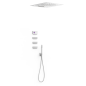 Kit termostático electrónico ducha empotrado 4-vías SHOWER TECHNOLOGY-TRES cromo - 09286402