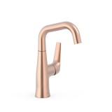 Monomando lavabo maneta lateral FUJI-TRES oro rosa mate - 28144701OPM 1