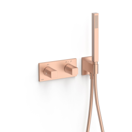 Termostático baño-ducha 2-vías B-SYSTEM oro rosa mate - 30725201OPM 1