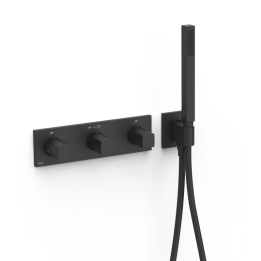 Termostático baño-ducha 3-vías B-SYSTEM negro mate - 30725301NM 1