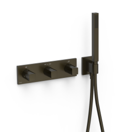 Termostático baño-ducha 3-vías B-SYSTEM negro bronce - 30725301KMB 1