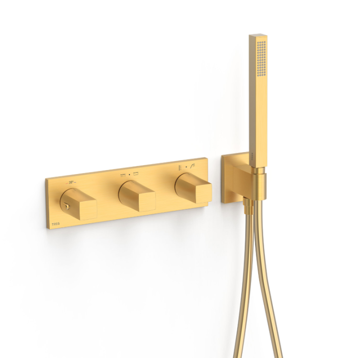 Termostático baño-ducha 4-vías B-SYSTEM oro mate - 30725401OM 1