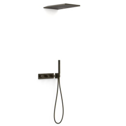 Kit termostático ducha empotrado 3-vías B-SYSTEM negro bronce - 30725305KMB 1