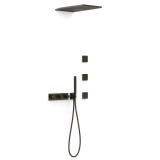 Kit termostático ducha empotrado 4-vías B-SYSTEM negro bronce - 30725405KMB 1