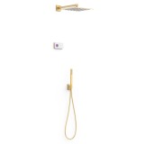 Kit termostático electrónico ducha empotrado 2-vías SHOWER-TECHNOLOGY oro mate - 09286563OM 1