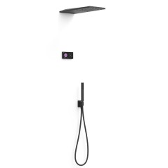Kit termostático electrónico ducha empotrado 2-vías SHOWER TECHNOLOGY-TRES negro mate - 09288551NM