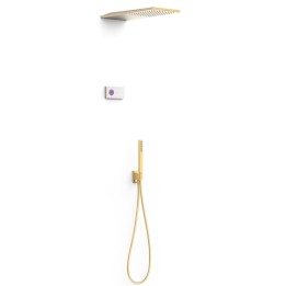 Kit termostático electrónico ducha empotrado 2-vías SHOWER-TECHNOLOGY oro mate - 09286551OM 1