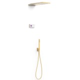 Kit termostático electrónico ducha empotrado 2-vías SHOWER-TECHNOLOGY oro mate - 09286551OM 1