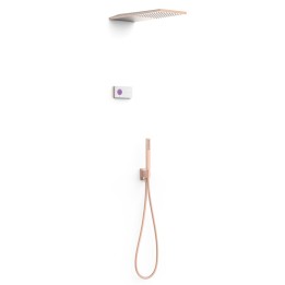 Kit termostático electrónico ducha empotrado 2-vías SHOWER-TECHNOLOGY oro rosa mate - 09286551OPM 1
