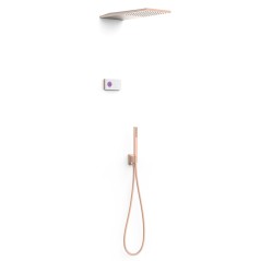 Kit termostático electrónico ducha empotrado 2-vías SHOWER-TECHNOLOGY oro rosa mate - 09286551OPM - Tres