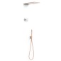 Kit termostático electrónico ducha empotrado 2-vías SHOWER-TECHNOLOGY oro rosa mate - 09286551OPM