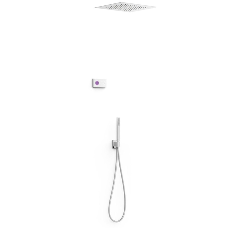 Kit termostático electrónico ducha empotrado 2-vías SHOWER-TECHNOLOGY cromo - 09286552 Kit termostático electrónico ducha empotrado 2-vías SHOWER-TECHNOLOGY cromo - 09286552