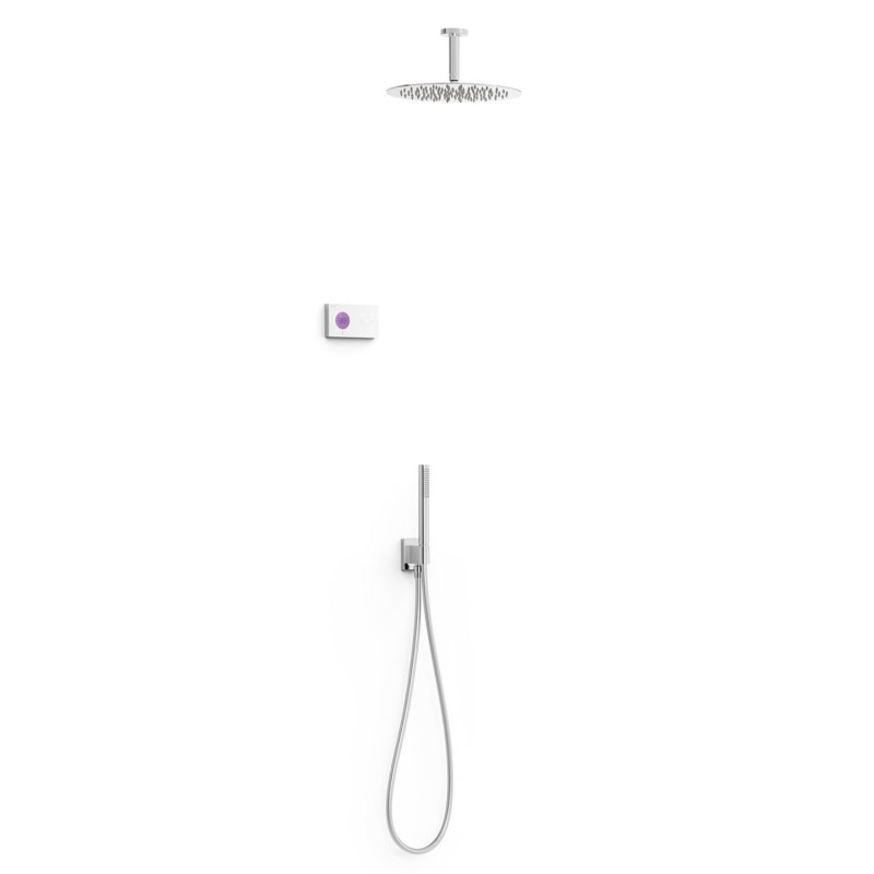 Kit termostático electrónico ducha empotrado 2-vías SHOWER-TECHNOLOGY cromo - 09286567 Kit termostático electrónico ducha empotrado 2-vías SHOWER-TECHNOLOGY cromo - 09286567