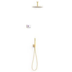 Kit termostático electrónico ducha empotrado 2-vías SHOWER-TECHNOLOGY oro mate - 09286567OM - Tres