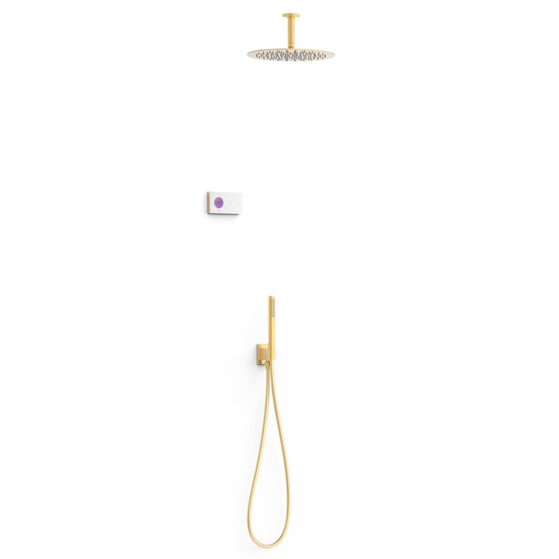 Kit termostático electrónico ducha empotrado 2-vías SHOWER-TECHNOLOGY oro mate - 09286567OM Kit termostático electrónico ducha empotrado 2-vías SHOWER-TECHNOLOGY oro mate - 09286567OM