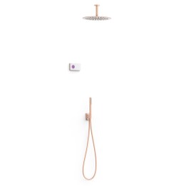 Kit termostático electrónico ducha empotrado 2-vías SHOWER-TECHNOLOGY oro rosa mate - 09286567OPM 1