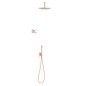Kit termostático electrónico ducha empotrado 2-vías SHOWER-TECHNOLOGY oro rosa mate - 09286567OPM