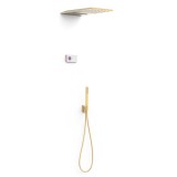 Kit termostático electrónico ducha empotrado 3-vías SHOWER-TECHNOLOGY oro mate - 09286308OM 1