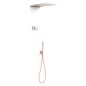 Kit termostático electrónico ducha empotrado 3-vías SHOWER-TECHNOLOGY oro rosa mate - 09286308OPM