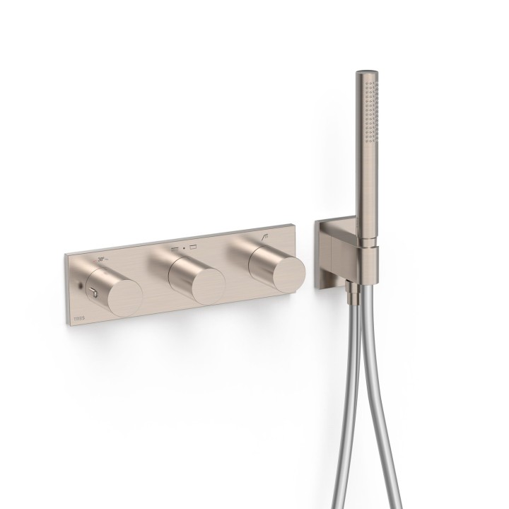 Termostático baño-ducha 3-vías B-SYSTEM acero - 30735301AC 1