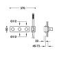 Termostático baño-ducha 4-vías B-SYSTEM negro mate - 30735401NM