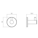 Percha ESSENTIAL oro cepillado - CAE001-01/OC 2
