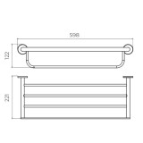 Toallero múltiple PRACTIC acero S316 - CAP003-05/AC 2