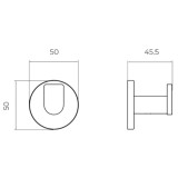 Percha PRACTIC cromo - CAP003-01 2
