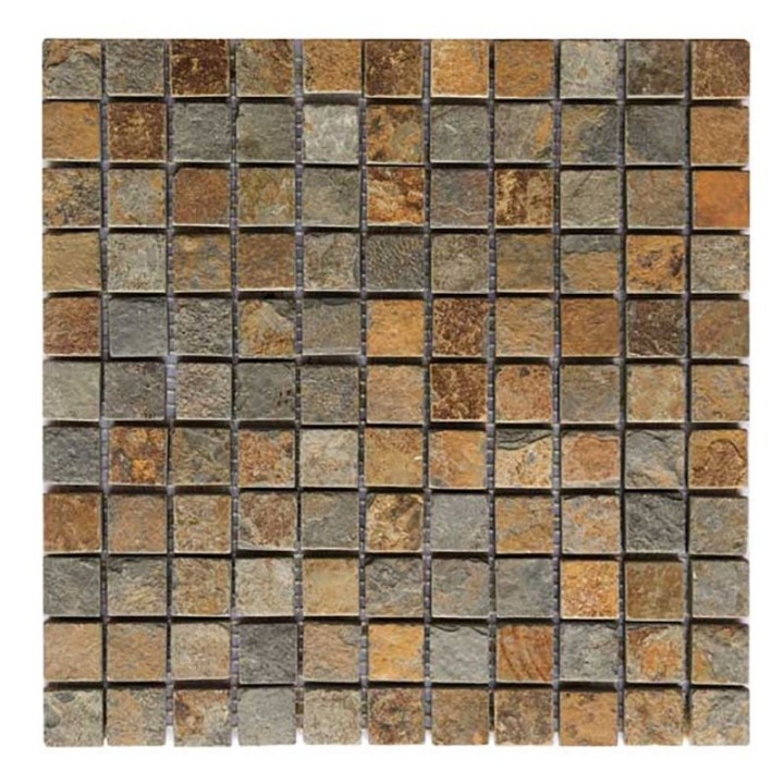 Malla Mosaico Piedra Natural MOS-007 MULTICOLOR 2,5x2,5 - Tercocer