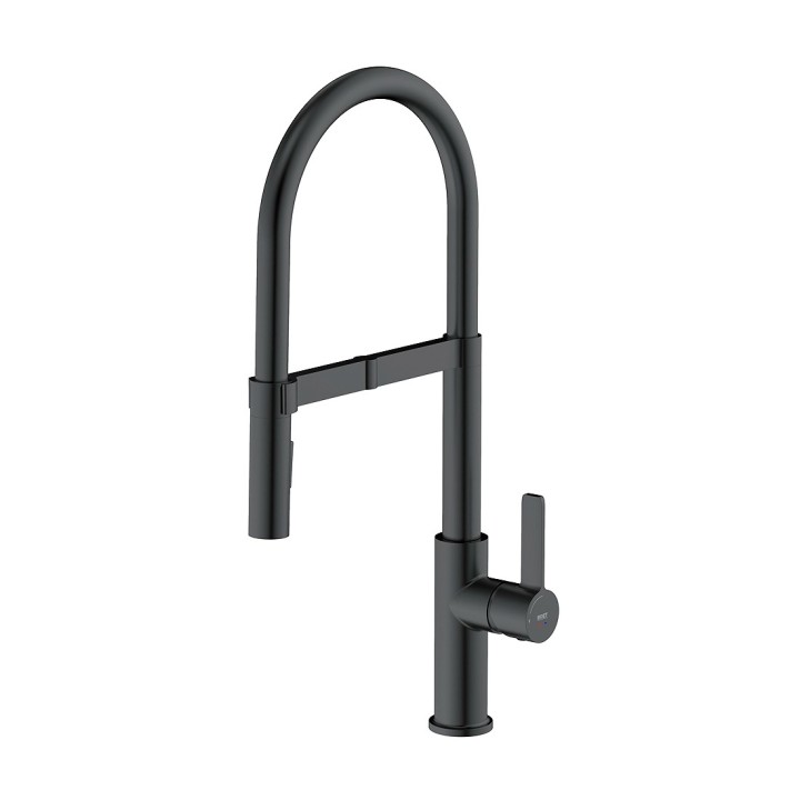 Monomando fregadero osmosis UDINE negro mate - 82702-N 1