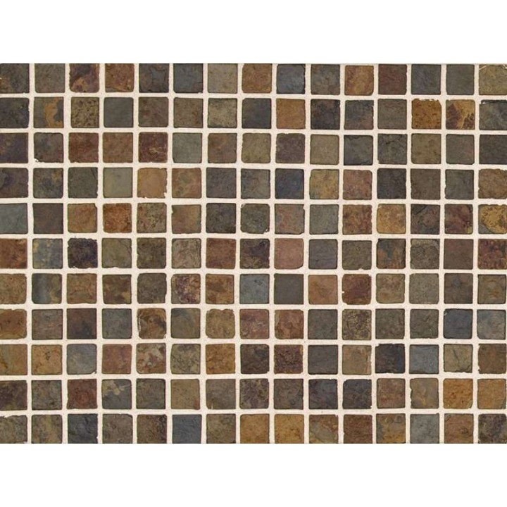 Malla Mosaico Piedra Natural MOS-007 MULTICOLOR 2,5x2,5 - Tercocer 1