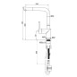 Monomando fregadero osmosis DOHA negro mate - 82701/N