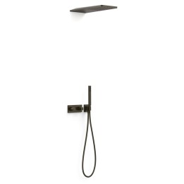 Kit termostático ducha empotrado 2-vías B-SYSTEM negro bronce - 30725205KMB 1
