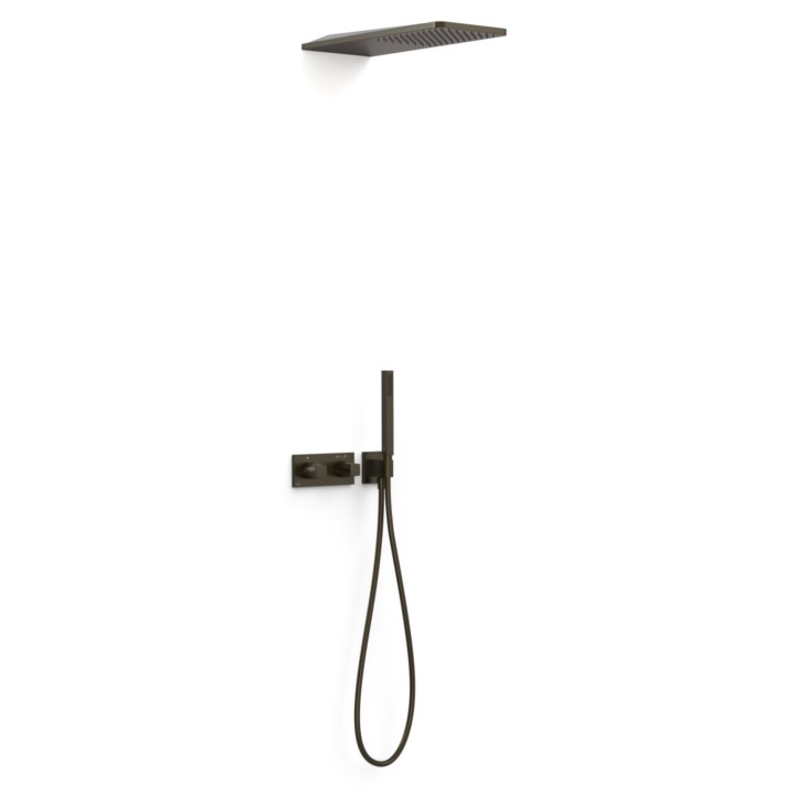 Kit termostático ducha empotrado 2-vías B-SYSTEM negro bronce - 30725205KMB 1