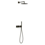 Kit termostático ducha empotrado 2-vías B-SYSTEM negro bronce - 30735204KMB 1