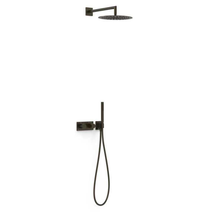 Kit termostático ducha empotrado 2-vías B-SYSTEM negro bronce - 30735204KMB 1