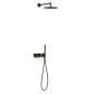 Kit termostático ducha empotrado 2-vías B-SYSTEM negro bronce - 30735204KMB