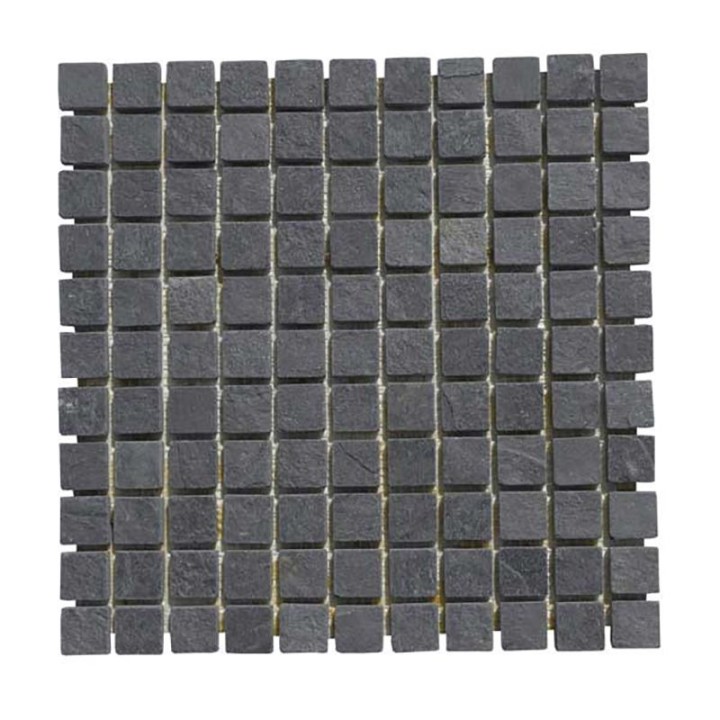 Malla Mosaico Piedra Natural MOS-011 NEGRO 2,5x2,5 - Tercocer