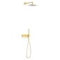 Kit termostático ducha empotrado 2-vías B-SYSTEM oro brillo - 30735204OR