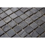Malla Mosaico Piedra Natural MOS-011 NEGRO 2,5x2,5 - Tercocer 2