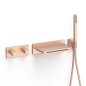 Kit termostático baño-ducha empotrado B-SYSTEM oro rosa mate - 30725207OPM